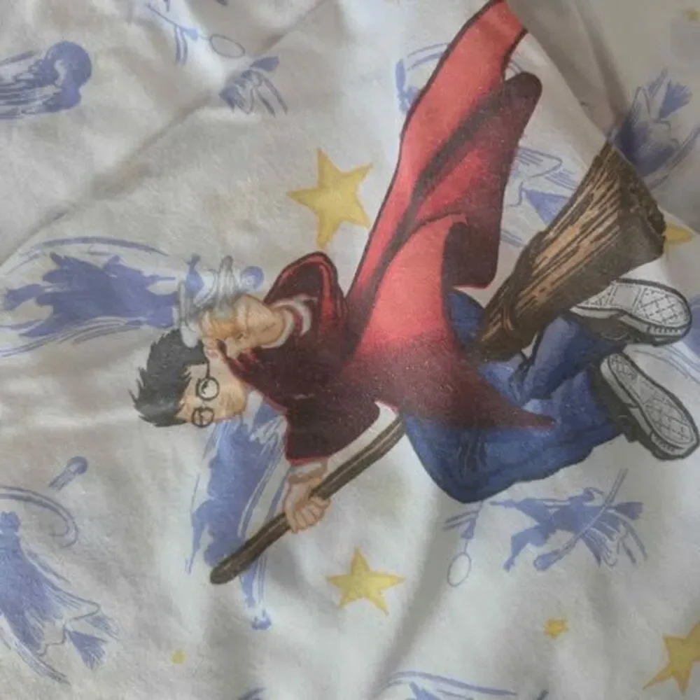 Vtg y2k 2001 Harry Potter Quidditch Twin Bed Sheet Set 3pc